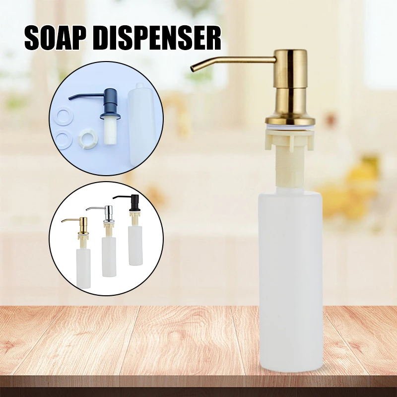 

Hot Sale Soap Dispenser Stainless Steel Built in Sink Soap Dispenser Replacement Liquid Soap Bottle for Kitchen Sink Liquid Soap