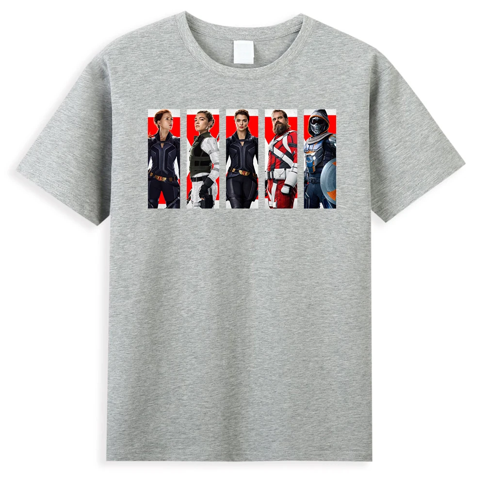 Футболка мужская с принтом героев супергероев черной вдовы летняя хлопковая