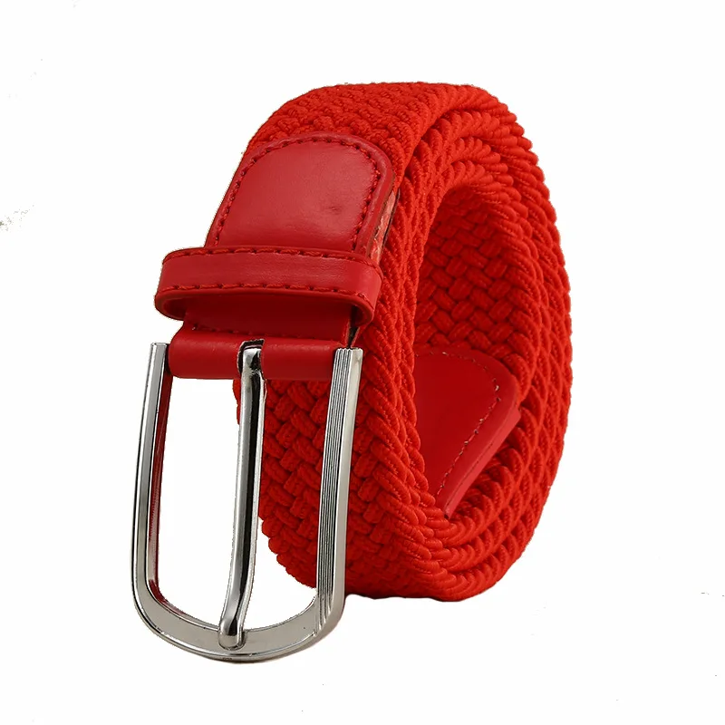 

Ремень Универсальный для мужчин и женщин, разноцветный дышащий тканый эластичный ремень с ранней пряжкой, эластичный Повседневный Пояс для...