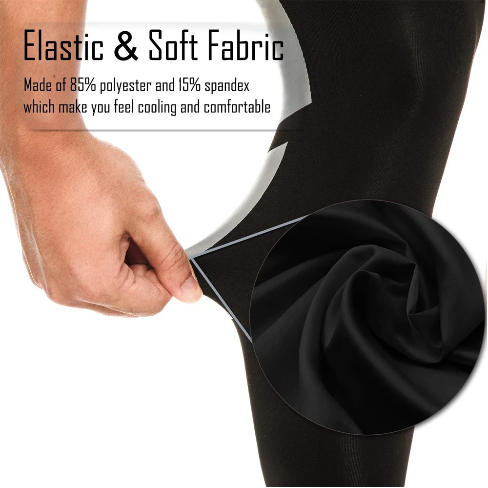 MTATMT 1 шт. Противоскользящий длинный компрессионный рукав для ног икры и поддержки