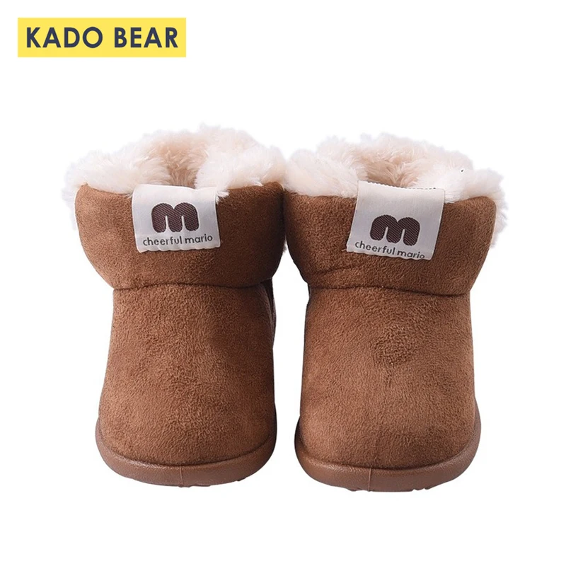 Детские плюшевые тапочки с густым мехом для мальчиков и девочек детские зимние