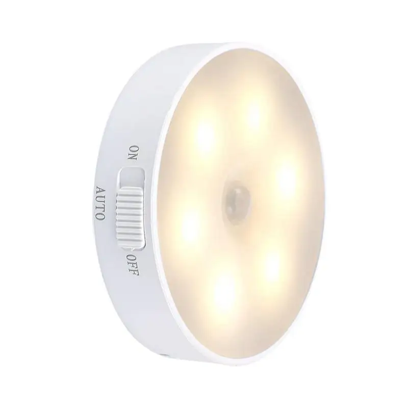 1PC LED Light Pir Motion Sensor Night Lamp Lights PIR Wireless Battery Cabinet Stair Lamps | Освещение