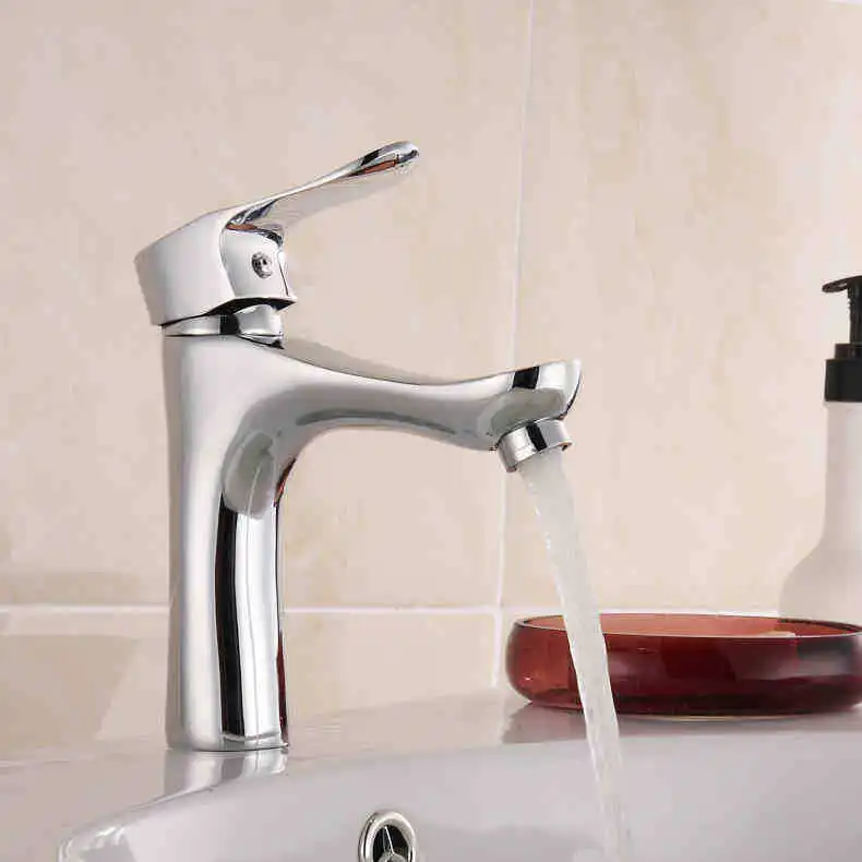 

Green Basin Faucer SDSN Quality Brass Bathroom Basin Sink Faucet Single Handle Bathroom Faucets Hot Cold Basin Mixer Tap