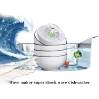 mini electric wave maker super shock wave dish washer portable household fruit and vegetable cleaner