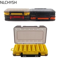 1pcs 14 compartments fishing lure boxes bait storage box fishing tackle 19cm12cm3 6cm waterproof double sided open tackle box