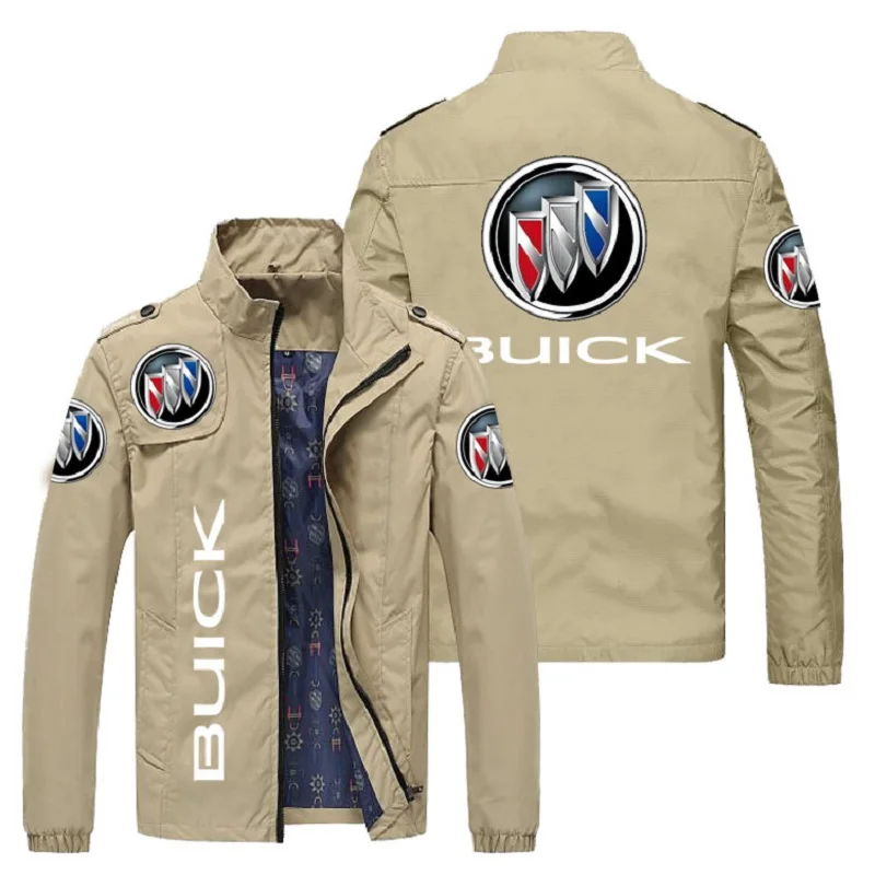 

Men's car brand logo printed jacket, spring and autumn with zipper fashion slim jacket, casual baseball motorcycle jacket