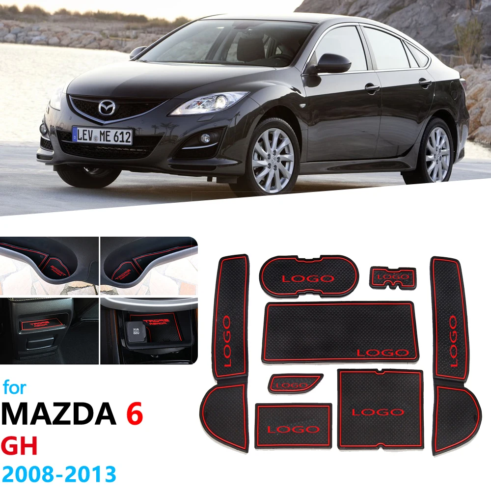 Противоскользящий резиновый подстаканник для Mazda 6 GH 2008~ 2013 подстаканник, подстаканник, аксессуары, автомобильные наклейки 2009 2010 2011 2012