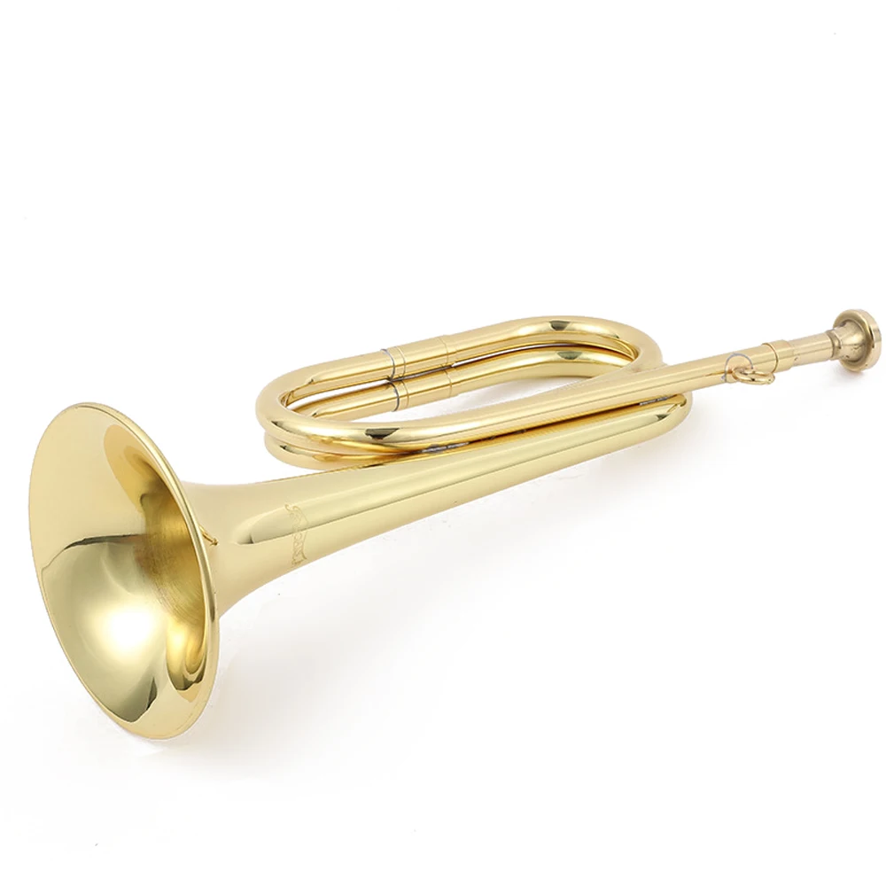 310mm Trumpet Copper Bugle Retro Brass Exquisite Practical Musical Instrument for School Students Practice | Спорт и развлечения