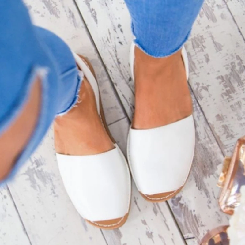 

Ladies Sandals Fashion Peep Toe Summer Shoes Woman Faux Suede Flat Sandals Size 35-43 Casual Shoes Woman Sandals Zapatos Mujer