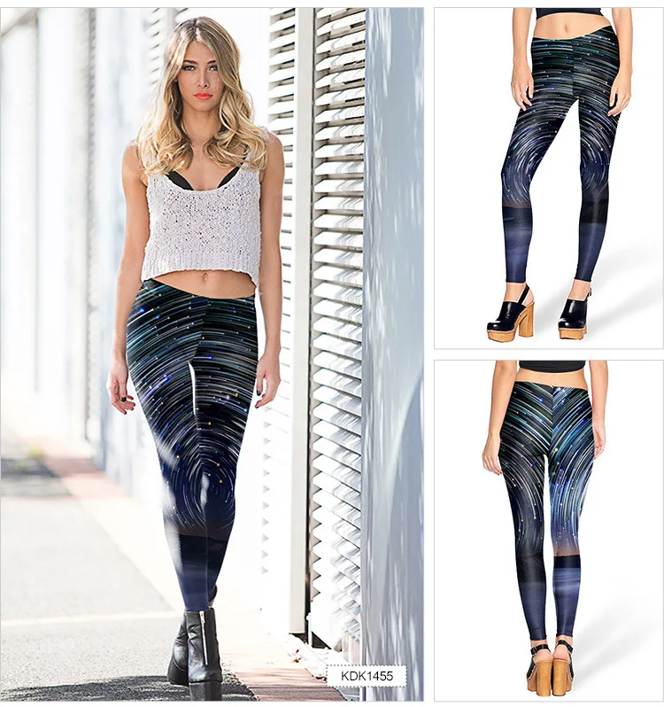 

Women Punk Workout Fitness 3D Printed Leggings Girls Mid Waist Party Sport Yoga Elastic Leggins Trousers Halloween Cosplay Pants