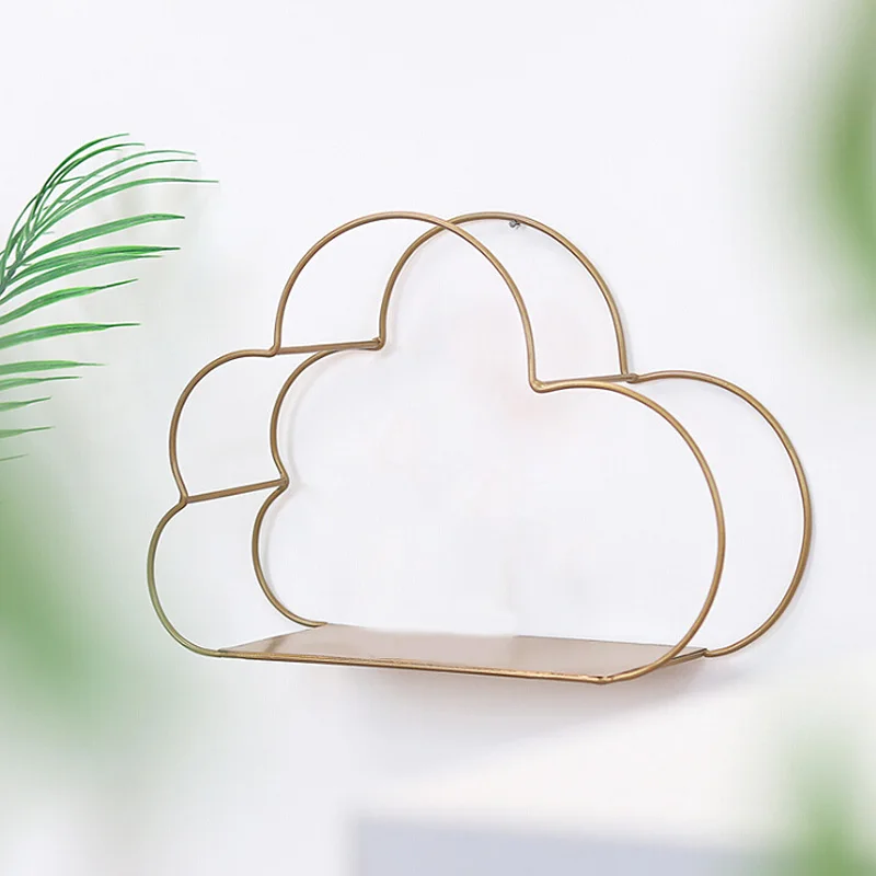 Скандинавский дизайн в форме облака железные стеллажи для хранения подвесная