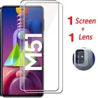 2 в 1 Защитное стекло для объектива камеры samsung galaxy m31 m30 s m51 m 21 11 защита для экрана закаленное стекло для samsung m30 m31