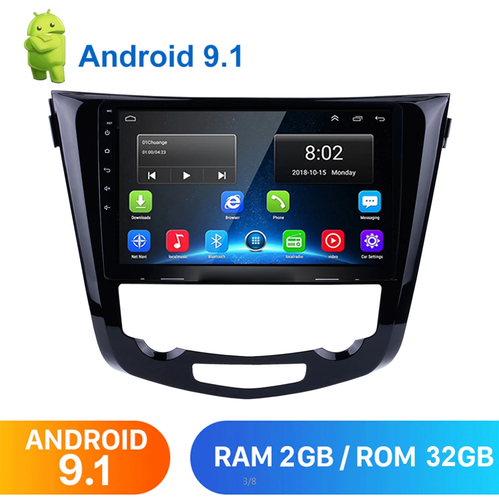 2G + 32G 2.5D 10 1 &quotAndroid автомобильный мультимедийный плеер GPS навигация для 2014 2017 Nissan
