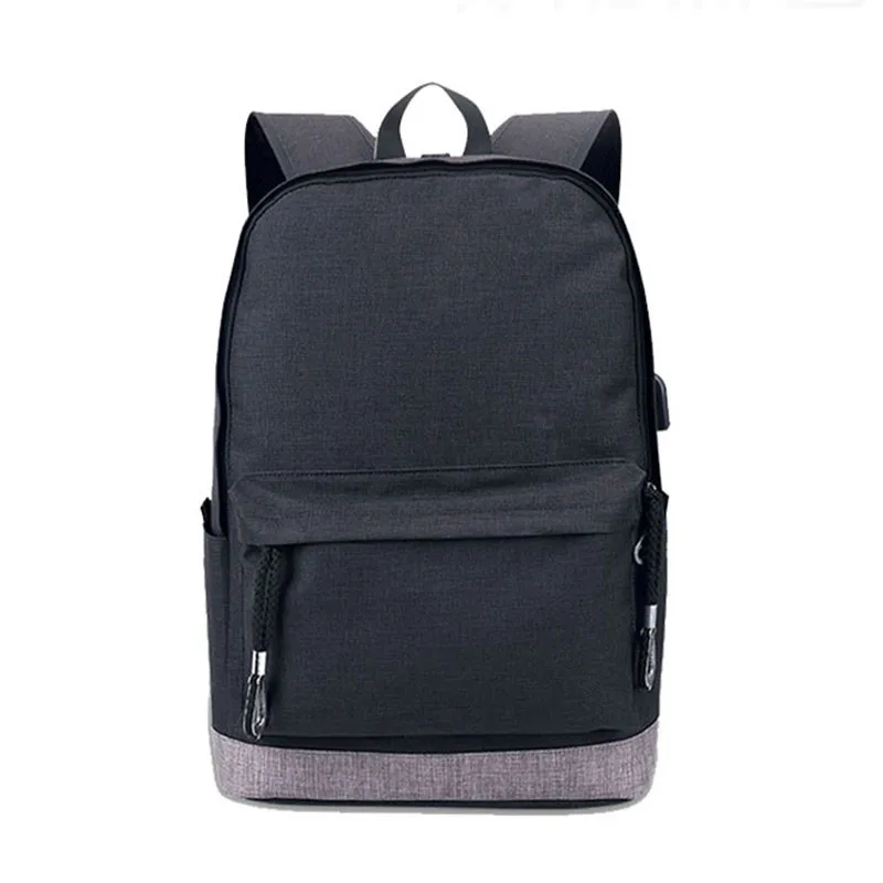 Модный школьный рюкзак для подростков с usb зарядкой мужской ноутбука нейлоновый