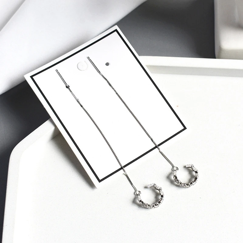 Новые женские серьги-каффы с кисточками серьги резьбой идеальный подарок на день