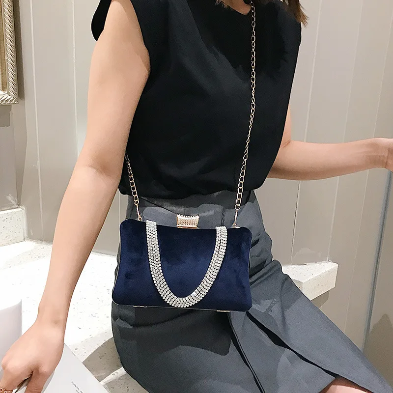 JIULIN 2019 новая маленькая квадратная сумка со стразами Наплечная женская Прямая