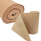 Натуральная винтажная деревенский стиль, джут ткань в рулонах 2 м, джутовая лента для рукоделия, шитье, сделай сам, гессенская конопляная лента, Рождественское украшение для дома