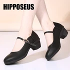 Туфли женские с закрытым носком, танцевальные туфли для девушек и женщин, обувь для танго, красныечерные, сандалии на платформе для сальсы, Каблук 5 см