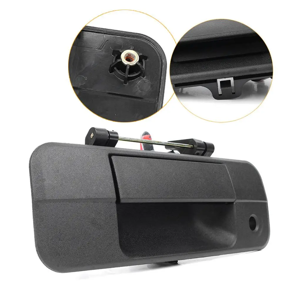 LUCKMART Черная Текстурированная ручка для задней двери автомобиля с отверстием