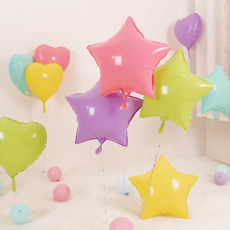 5 шт./лот разноцветные воздушные шары из фольги в форме сердца для украшения свадьбы День рождения вечерние Baby Shower подарки для детей 18 дюймов...