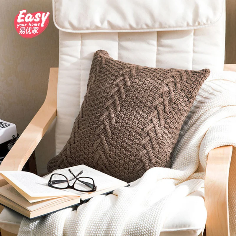 Домашний диван современный Декор Подушка Чехол ручной работы вязаные Чехлы для