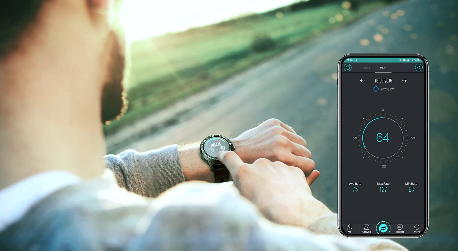 COLMI SKY 3 gps спортивные Смарт-часы IP67 Водонепроницаемый Bluetooth фитнес-трекер мужские альпинистские умные часы для IOS Android телефон