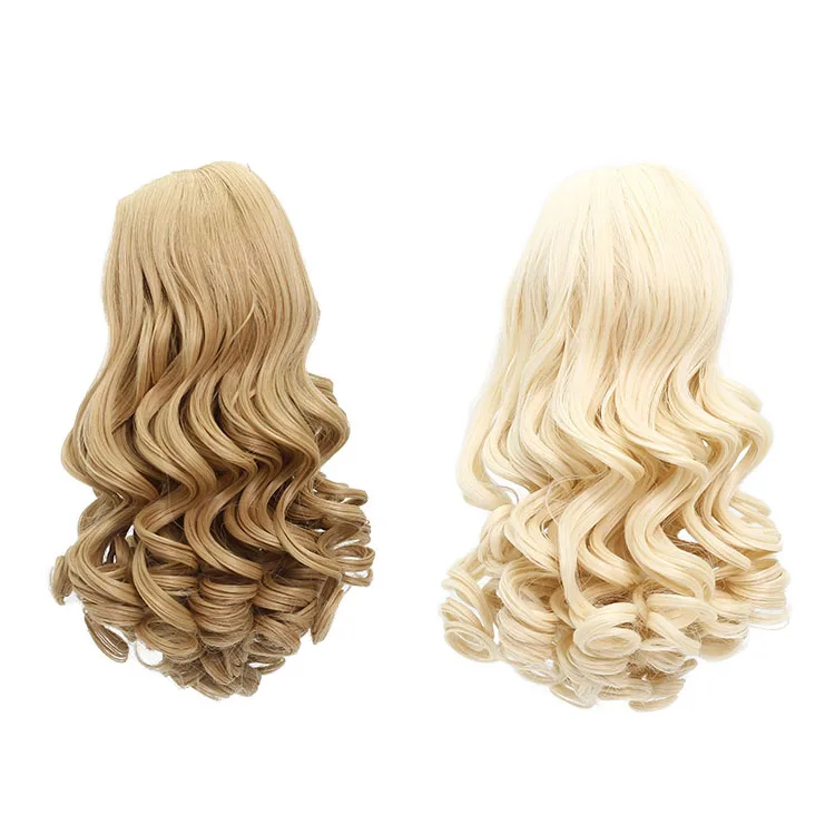 Готовый товар волосы для кукол 25 28 см голова круг кукла парик 18 дюймов девочка и