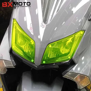 motorcycle accessories headlight protector cover for yamaha tmax 530 2015 2016 moto cafe racer abs headlamp shield screen lens free global shipping