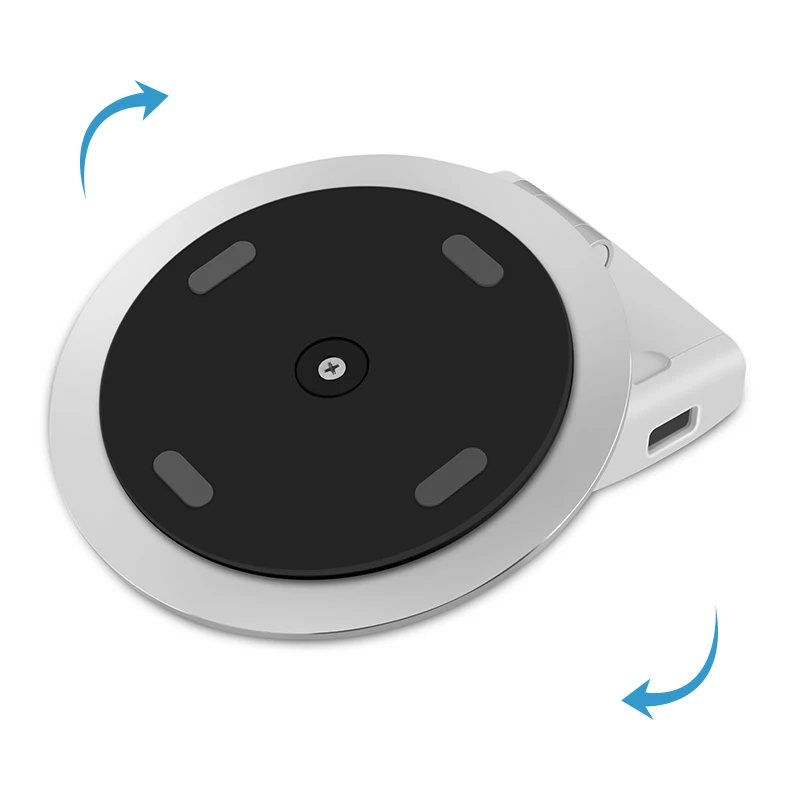 

Tablet Holder Aluminum Alloy Phone Bracket Foldable 360 Swivel for iPad iPhone QJY99