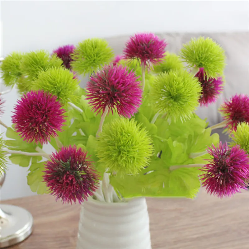 1 шт. искусственный цветок одуванчика 5 цветов Декоративные искусственные цветы