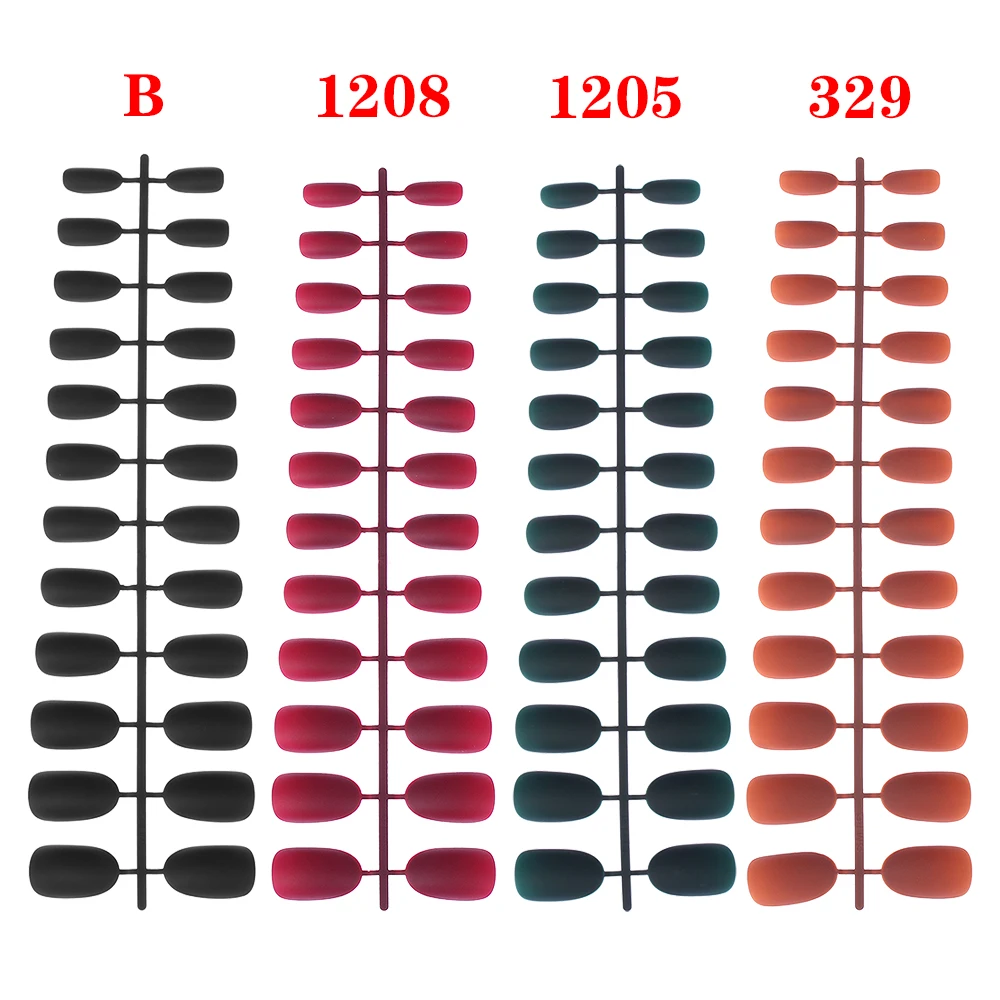 Матовые накладные ногти длинные+клей на 24 шт.|Накладные ногти| |