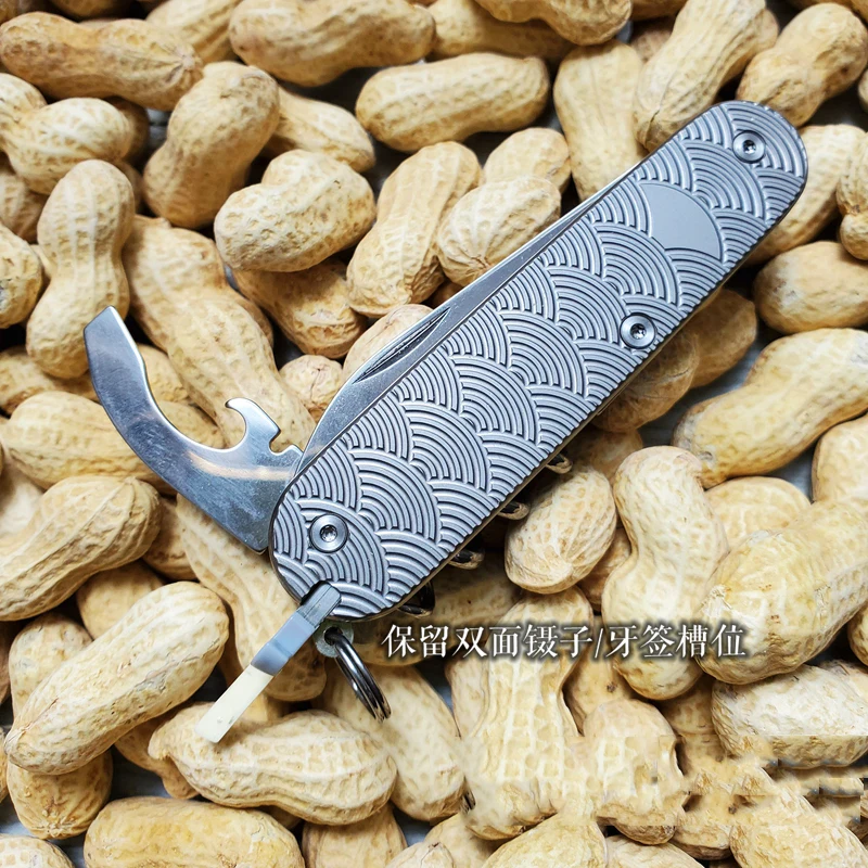 Складной нож из титанового сплава для повседневного использования резки полой