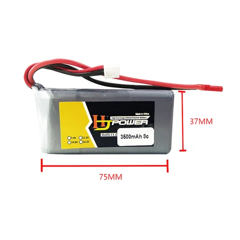 Rc Lipo Battery 2S 7.4V 2000MAH/3500MAH 8C для Jumper T16 T12 T18