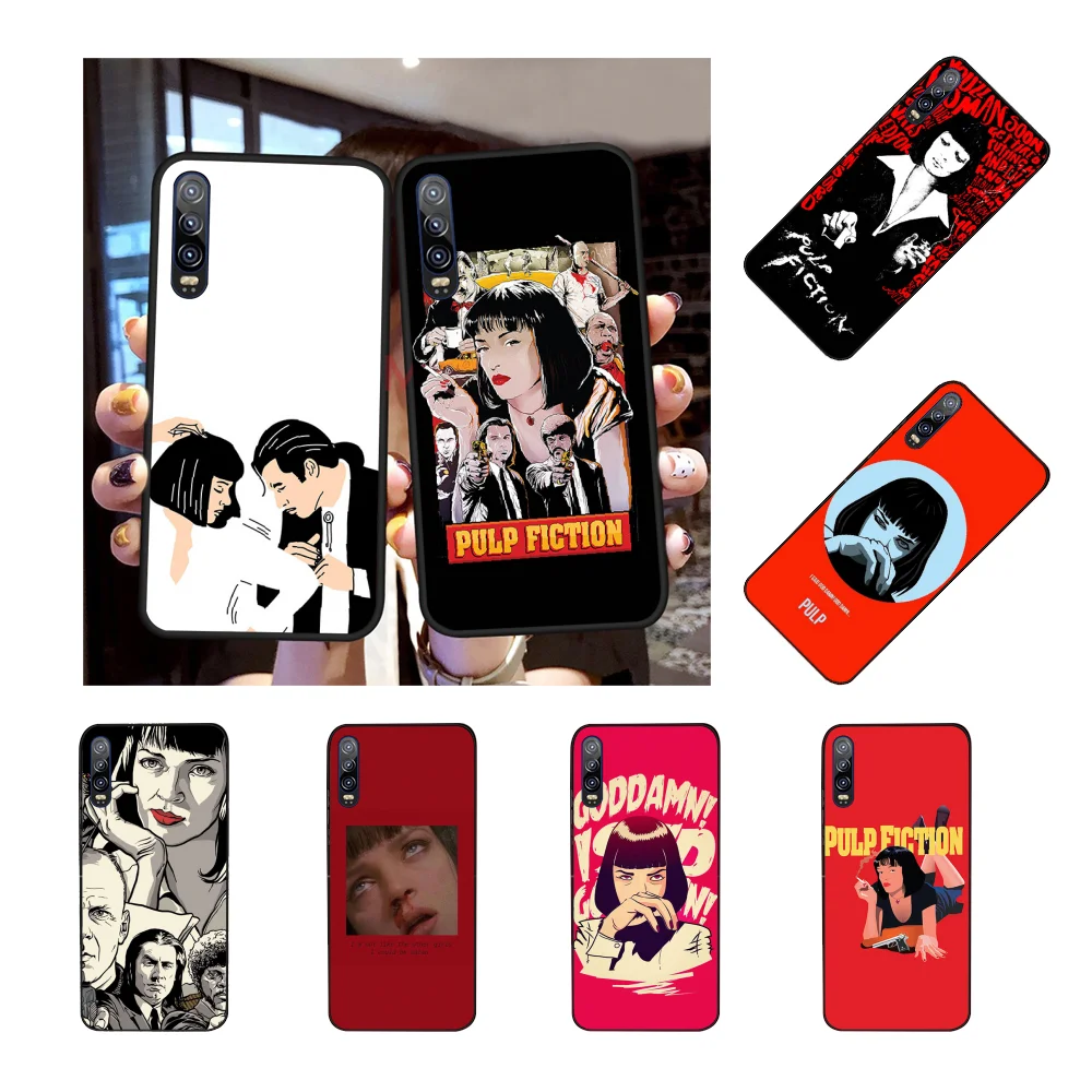 

NBDRUICAI Pulp Fiction Black Soft Shell Phone Case Capa For Huawei NOVA 2 PLUS 2s 2i 3i 3E 4E 5 5I PRO