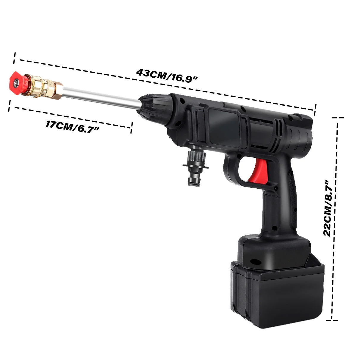 Беспроводной пистолет для мойки автомобиля высокого давления 3000 бар 50000 Вт мАч |