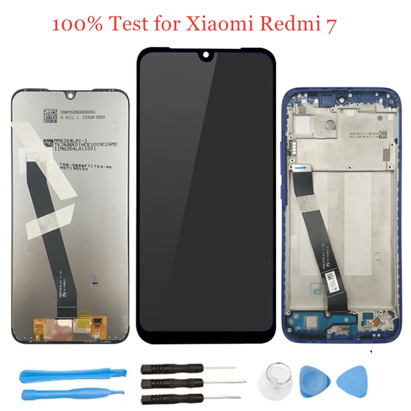 ЖК дисплей для Xiaomi Redmi 7 с дигитайзером в сборе сенсорный ремонтная часть|Экраны