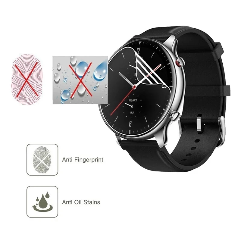 Защитная Гидрогелевая пленка для Amazfit Bip U S Pop Pro GTR 47 мм 42 GTS 2 (не стекло) защитная