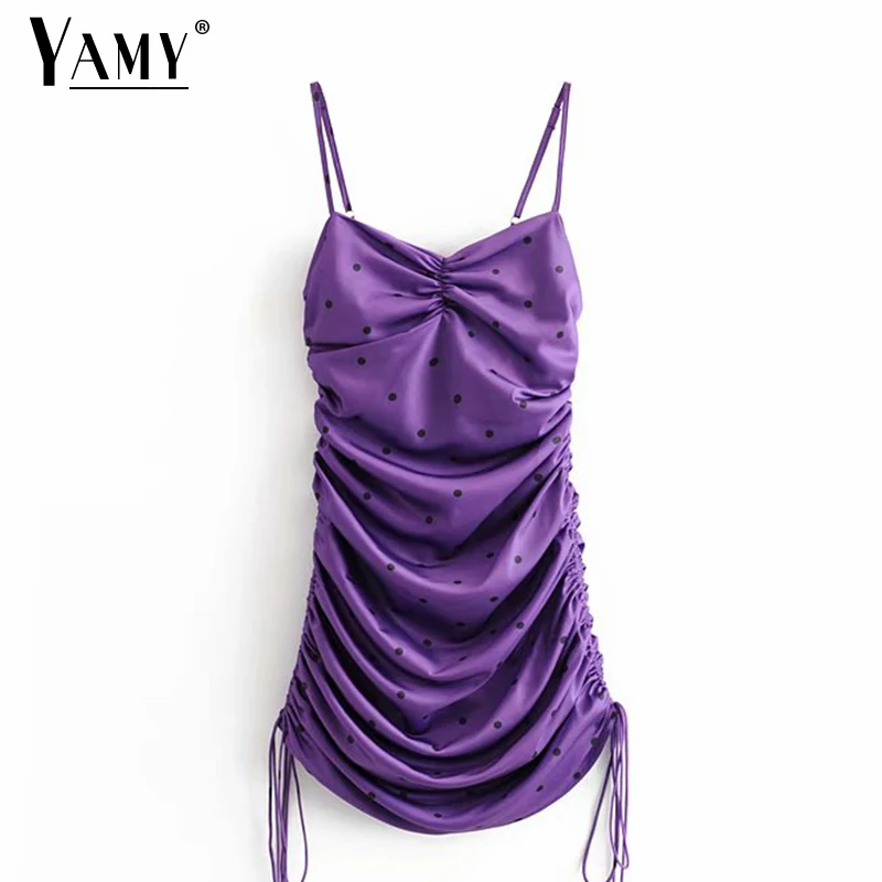 Фиолетовое платье Бохо без рукавов корейские платья Элегантное сексуальное в