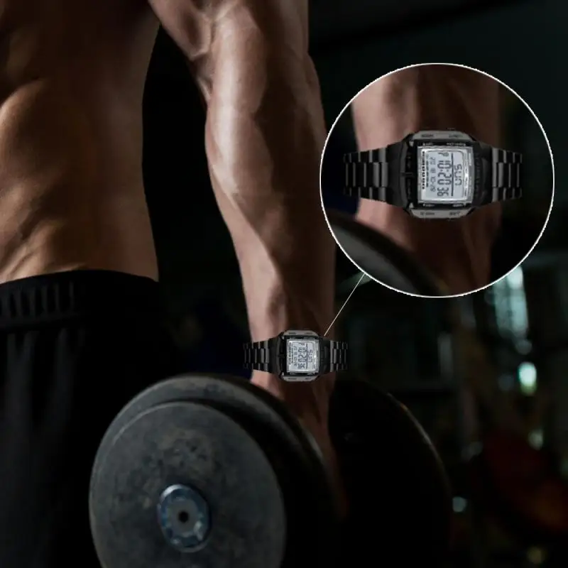 Для мужчин светящийся цифровые часы Многофункциональный Секундомер Обратного