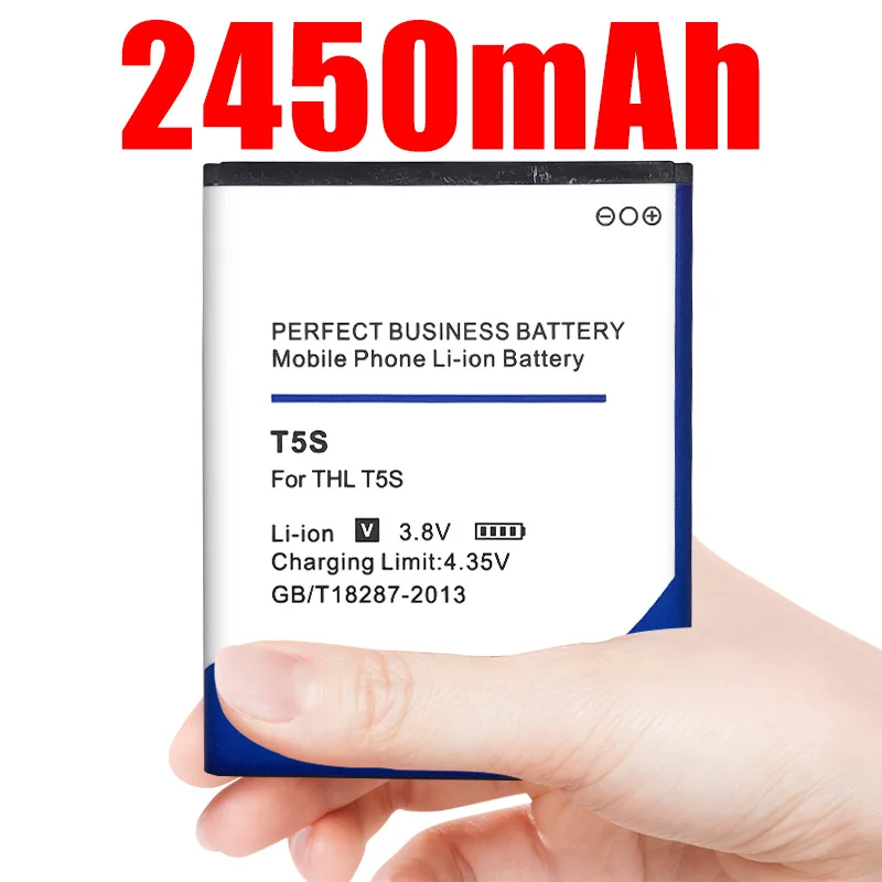 2450mah батарея для Thl T5S DNS S4705 4705 смарт мобильный телефон|Аккумуляторы мобильных