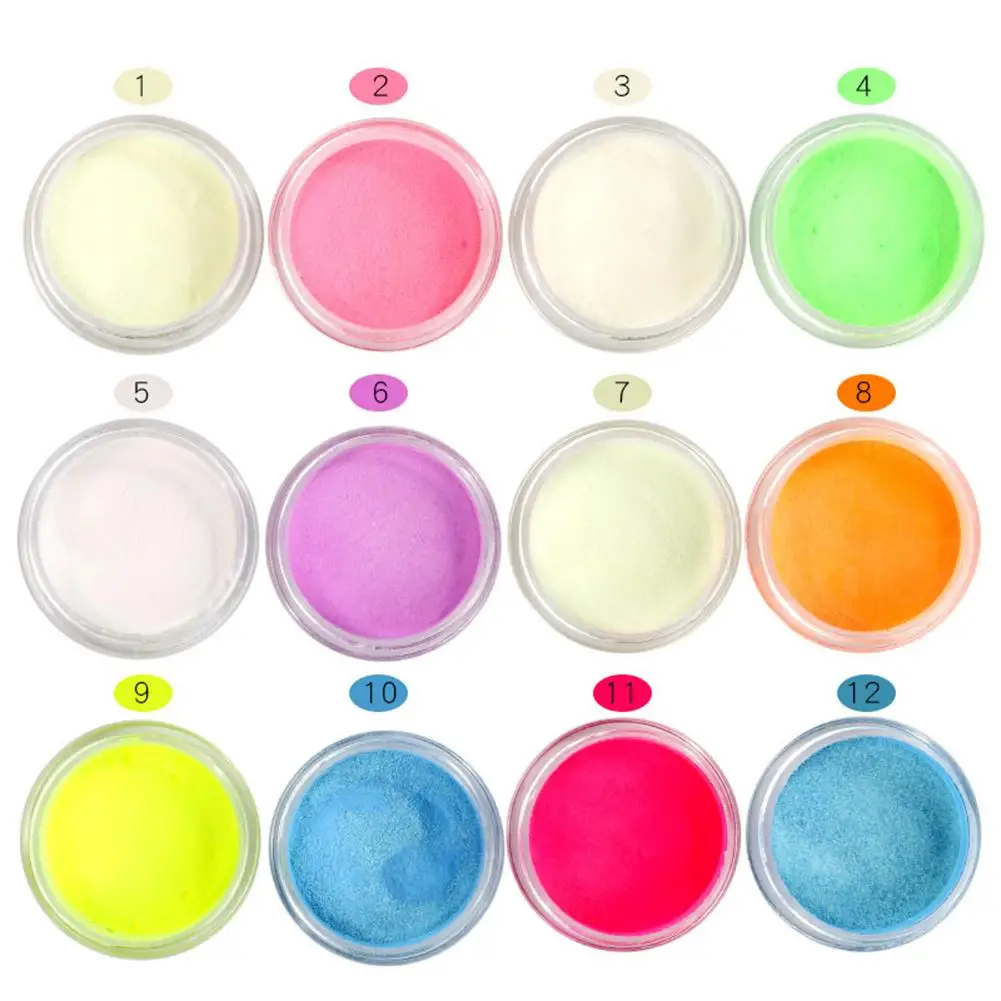 Порошковый флуоресцентный зеркальный эффект для ногтей 2 г блестящий маникюрный