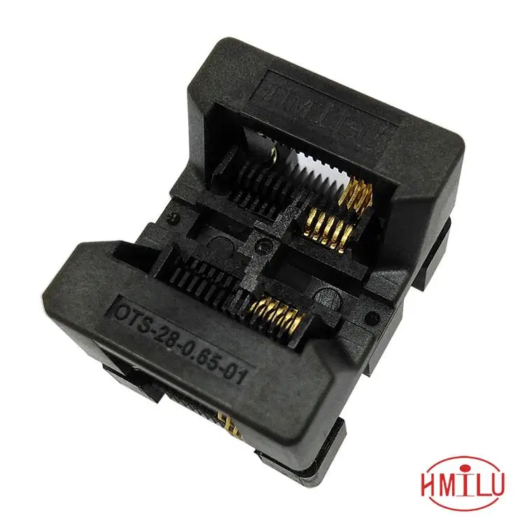 

SSOP10 Burn-in Socket TSSOP10 Programming Socket BGA Socket Bounce Socket Push down spring empty socket