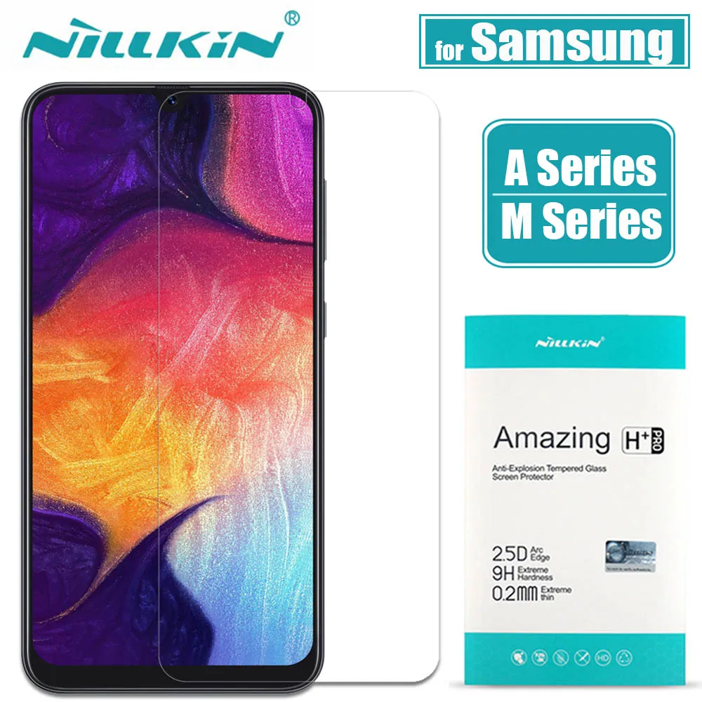 Для samsung A70/A50/A30/A20/M30 Защитное стекло для экрана Nillkin 9H безопасное закаленное стекло для Galaxy A90/A80/A60/A40/A10/M10/M20