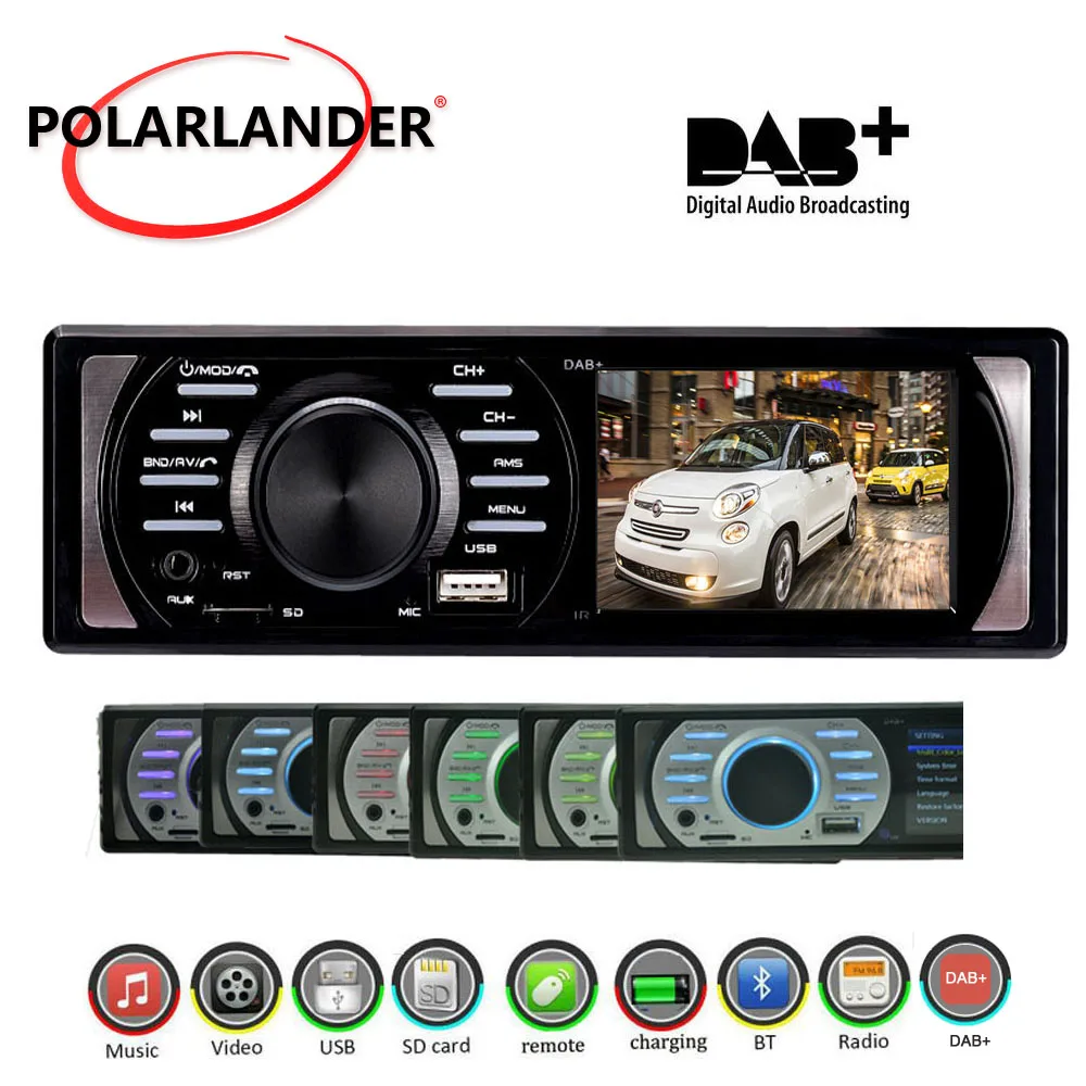 Автомагнитола In Dash 12 В FM Bluetooth USB/TF/AUX|Автомобильные радиоприемники| |