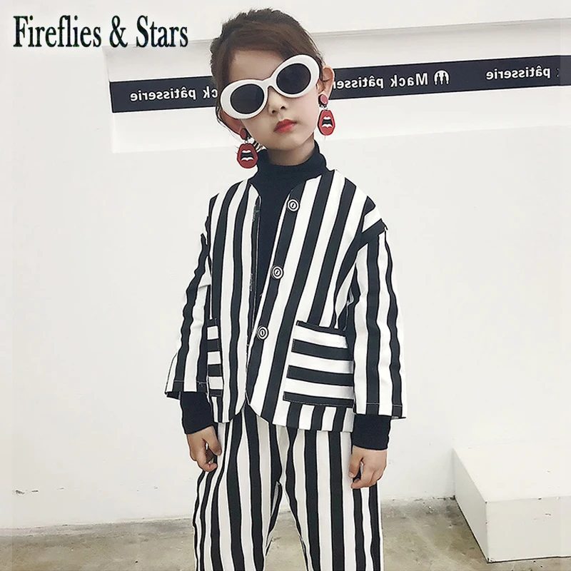 Весенне-осенний комплект из 2 предметов для девочек куртка + штаны Детский костюм