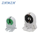 4 шт.лот T4 T5 держатель лампы Флуоресцентный светильник гнездо T8 основа лампы пластиковый держатель подходит для светодиодной лампы