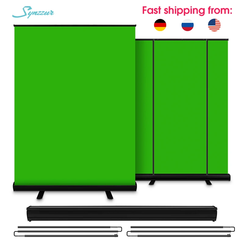 Фон для фотостудии Chromakey портативный Фотофон с зеленым экраном из полиэстера и