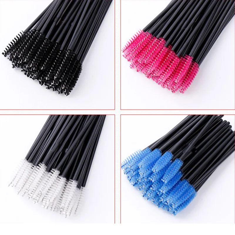 50 шт. одноразовые кисти для ресниц спиральные портативные бигуди бровей гребень