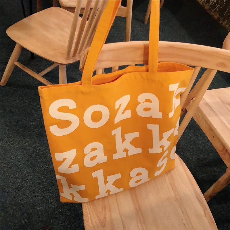 Youda женские модные буквенные холщовые сумки с принтом Повседневная сумка на