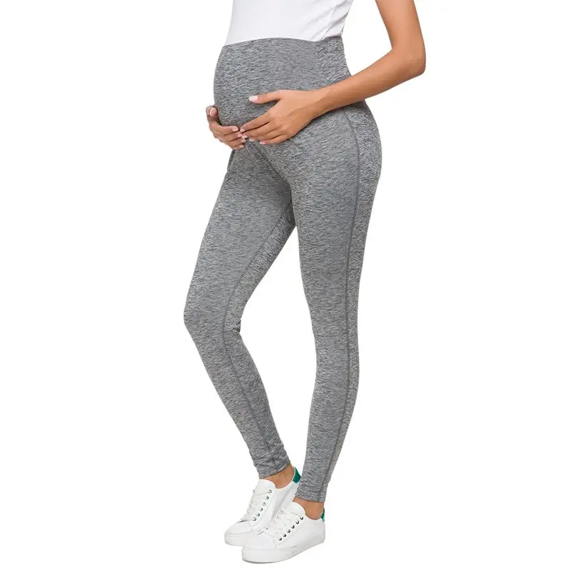 pic Одежда для беременных, штаны для йоги, очень мягкие леггинсы, женская одежда, не прозрачные Леггинсы для беременных с высокой талией - Цвет: pic